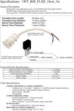 1WT_RM_FLSH_10cm_2w: Flush mount 1-Wire Temperature sensor